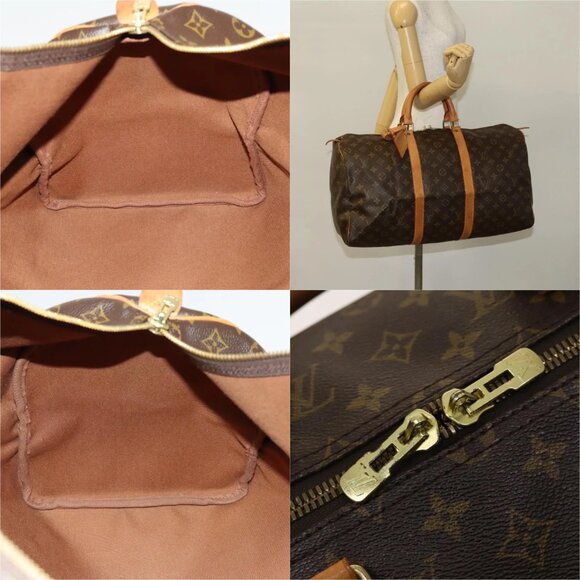 LOUIS VUITTON Monogram Keepall 50 Boston Bag M41426 LV Auth 118838 - Picture 16 of 16